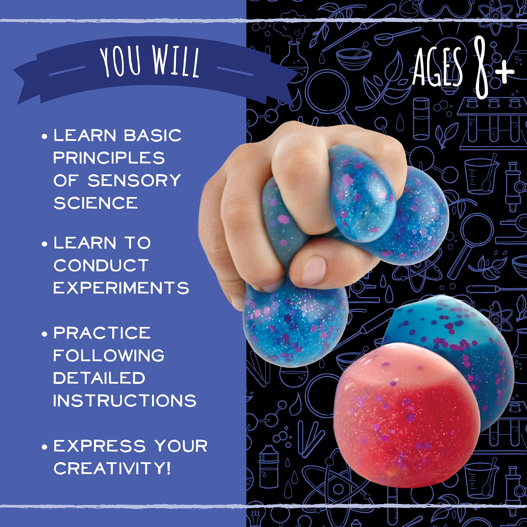 MindWare glitter and beads relaxing jar demo promotes sensory calm and focus.