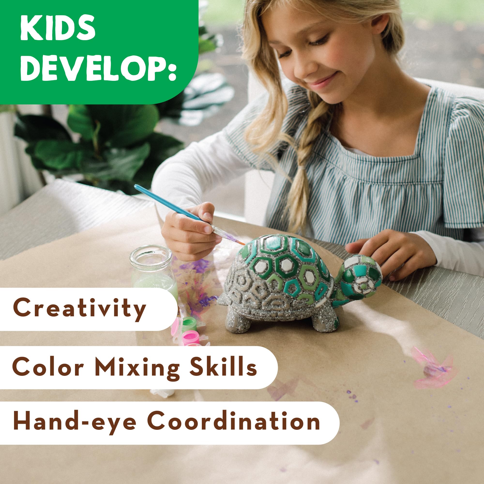 MindWare color planning template helps plan your turtle artwork before painting