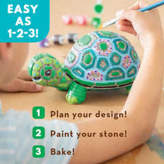 MindWare oven bake finish creates weather-resistant stone art for outdoor use