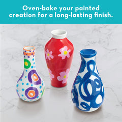 MindWare Paint Your Own Vases brush strokes and color mixing techniques guide