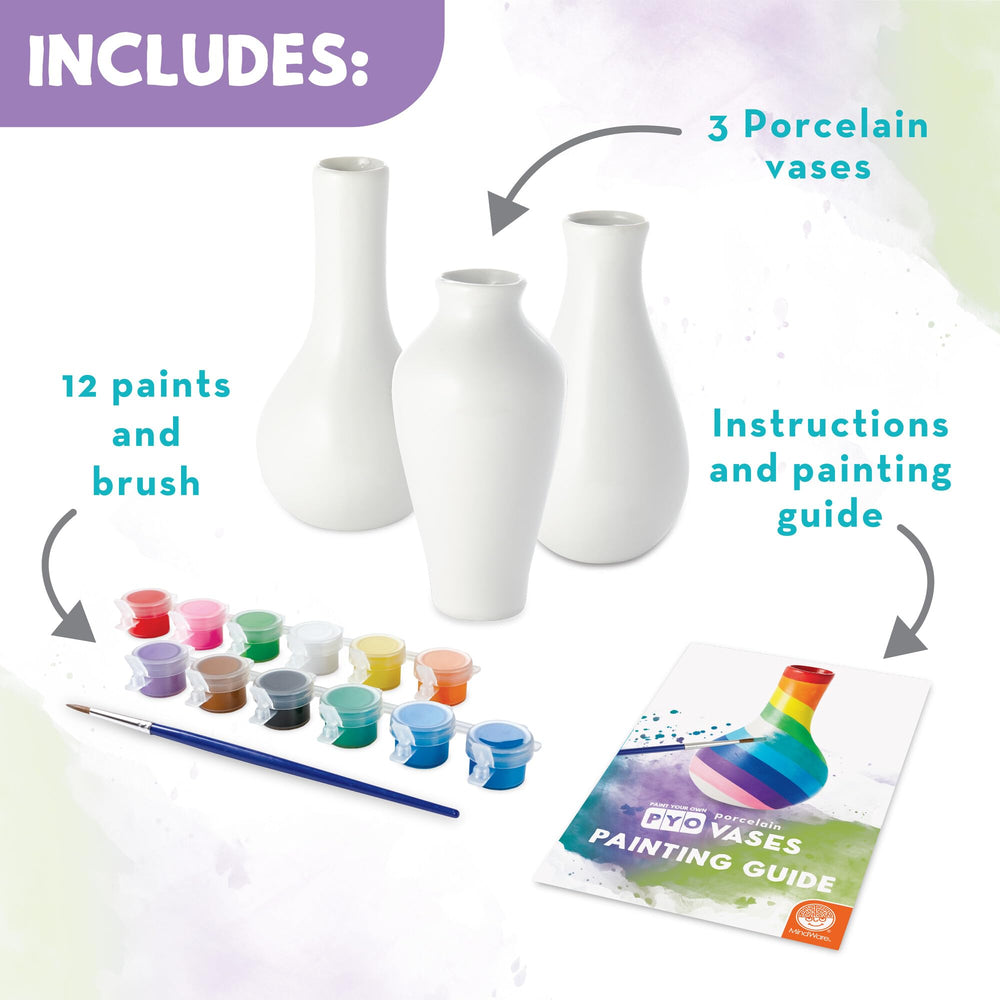 MindWare Paint Your Own Vases color palette for vibrant customization ideas