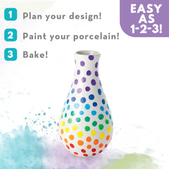 MindWare Paint Your Own Vases seasonal decor ideas for Halloween and holidays