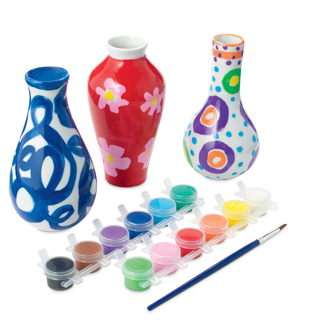 MindWare Paint Your Own Vases Mother’s Day gift-ready set for thoughtful creativity