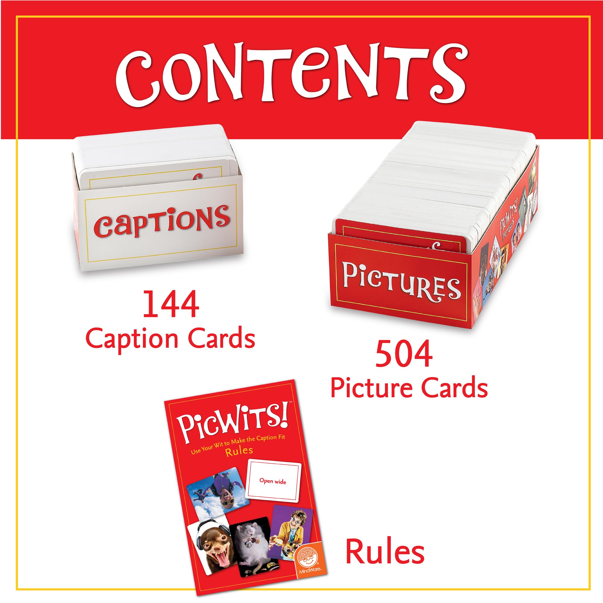 MindWare PicWits family night setup supports easy, inclusive gameplay.