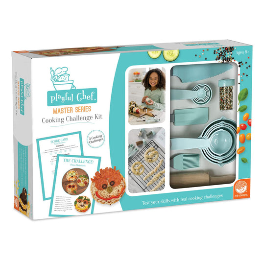 MindWare Playful Chef Master Series kit cover showcases kid-friendly design for creative cooking.