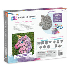 MindWare Paint Your Own Stepping Stone Unicorn garden path idea for outdoor fun.