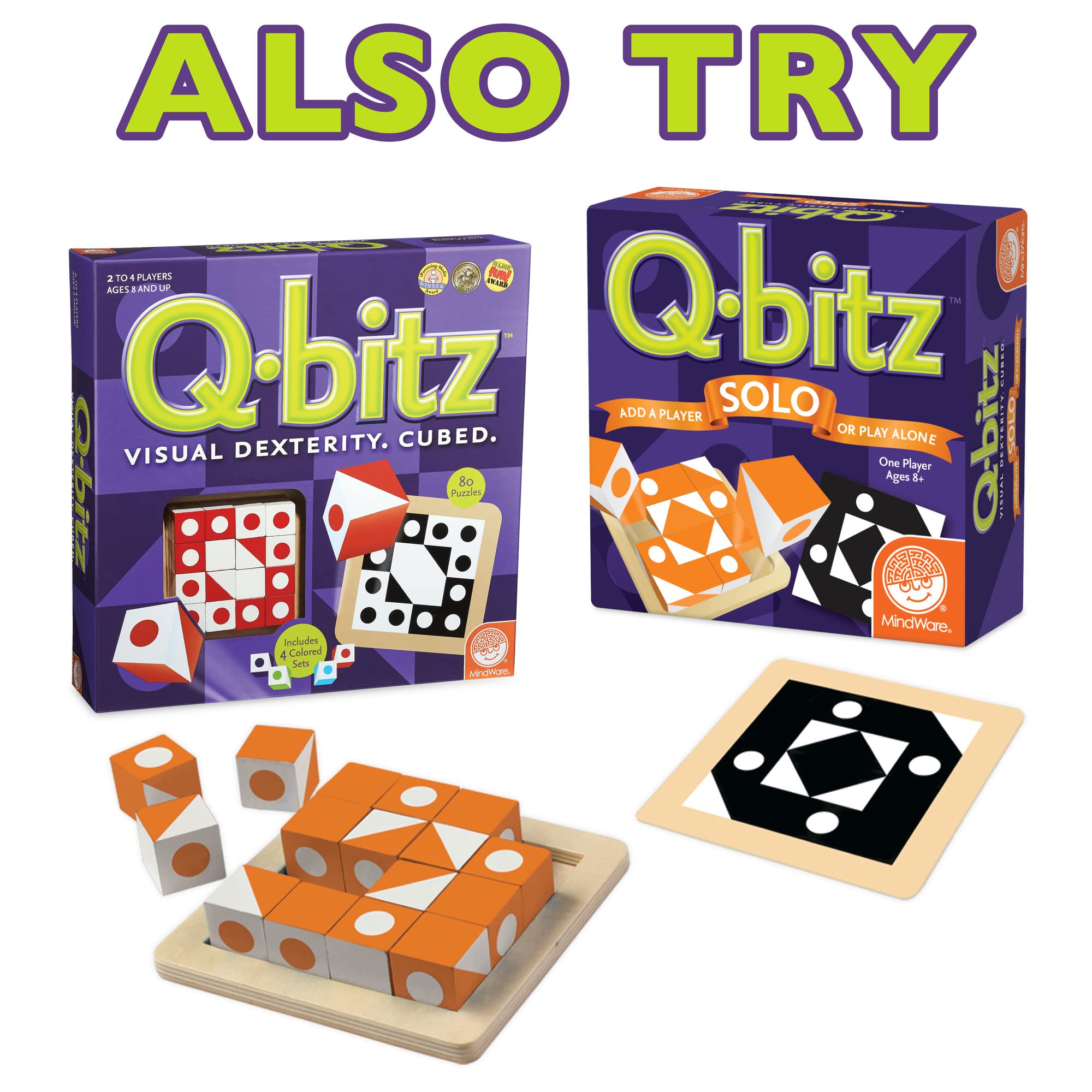 MindWare Q-bitz Jr. family room setup for a game night