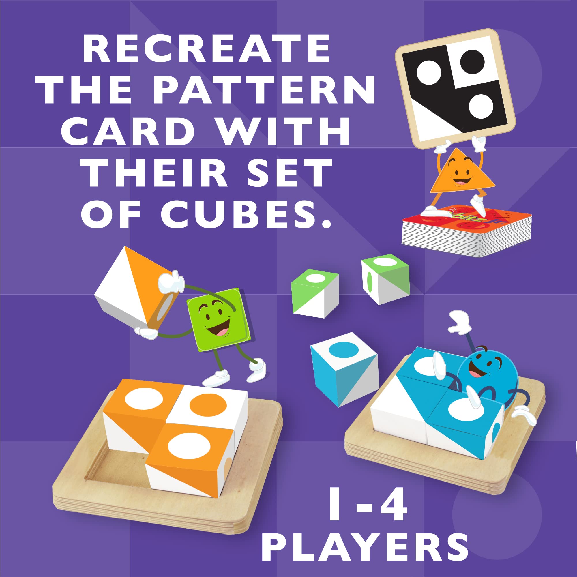 MindWare Q-bitz Jr. wooden trays organizing cubes during play