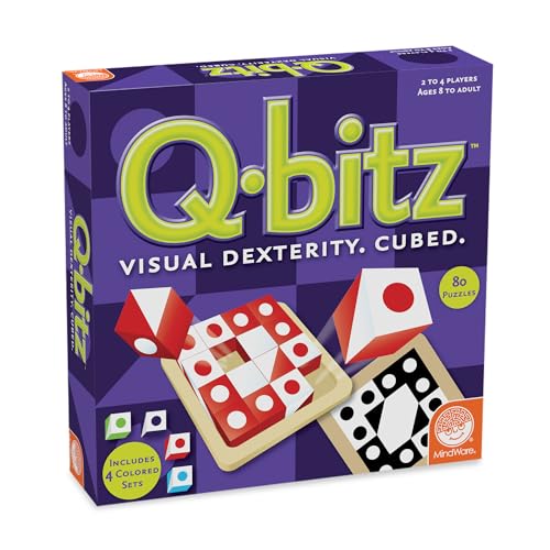 MindWare Q-Bitz 16 cubes ready to replicate patterns quickly.