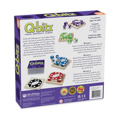 MindWare Q-Bitz wooden trays organize components for tidy gameplay.