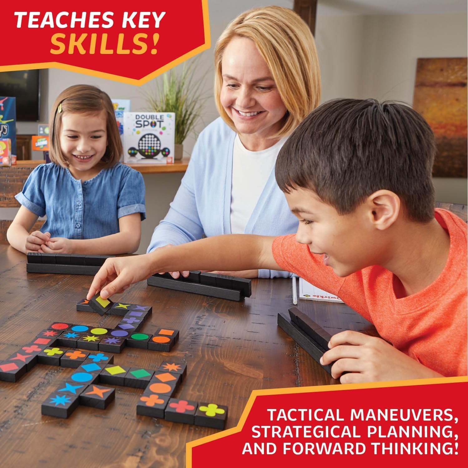 MindWare Qwirkle 2-4 players round illustrating quick turns.