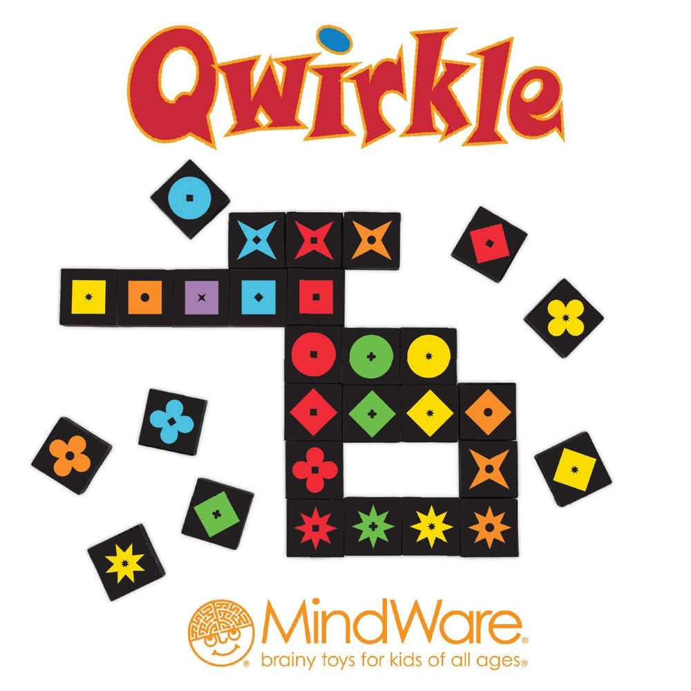 MindWare Qwirkle color-blind edition suitable for ages 6 and up