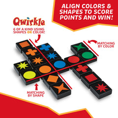 MindWare Qwirkle drawstring bag ready for quick setup during travel.