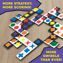 MindWare Qwirkle Flex split tiles expand options for deeper strategy.