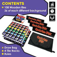 MindWare Qwirkle Flex tiles racks simplify tile management during sessions.