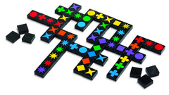 MindWare Qwirkle UK edition box art highlights family-friendly strategy