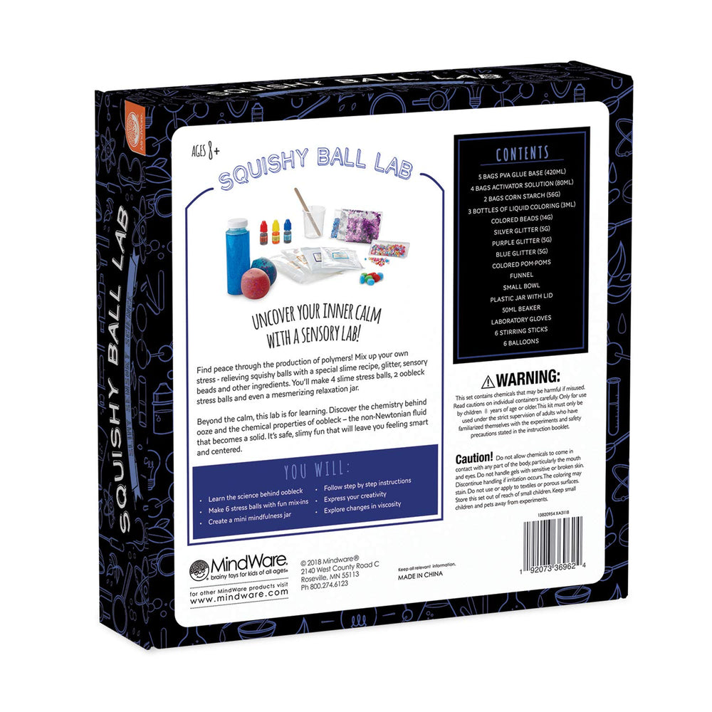 MindWare science kit close-up highlighting step-by-step guidebook and crystal-clear instructions.