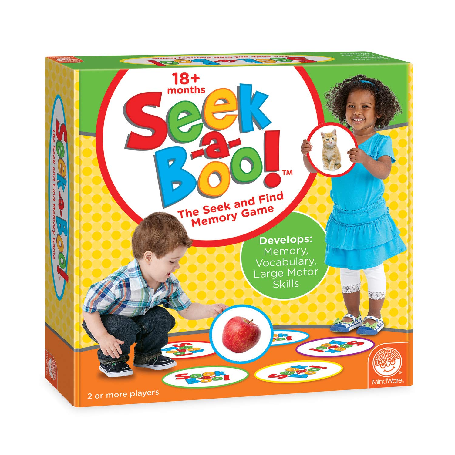 MindWare Seek-a-Boo seek cards boost memory through playful matching.