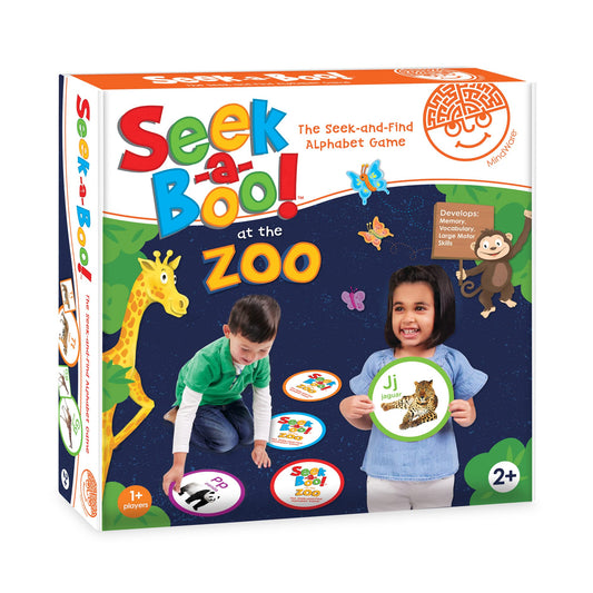 MindWare Seek-a-Boo at The Zoo color animal cards support early recognition