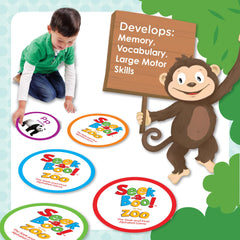 MindWare Seek-a-Boo's animal visuals nurture playful interaction during family game time