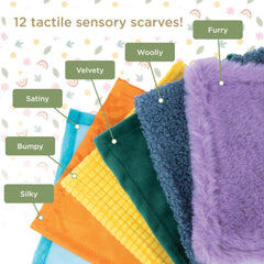 MindWare Sensory Sprouts baby pull toy encourages fine motor skills during retrieval.