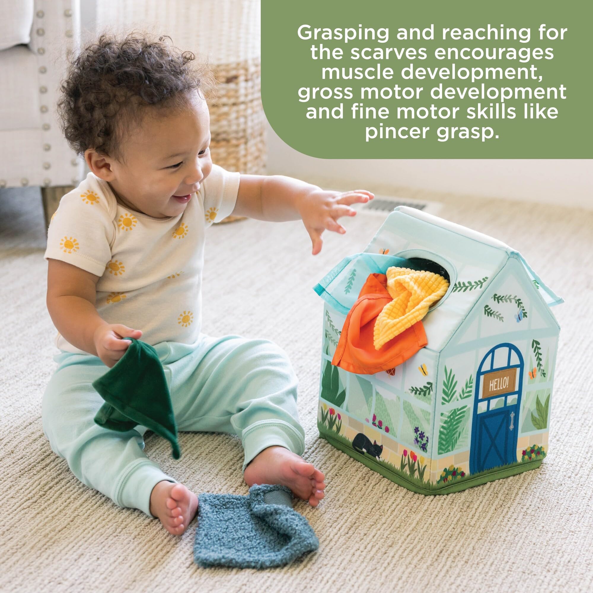 MindWare Sensory Sprouts six-month-plus toy supports independent exploration.