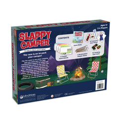 MindWare Slappy Camper packaging box; ready for gifting and travel.