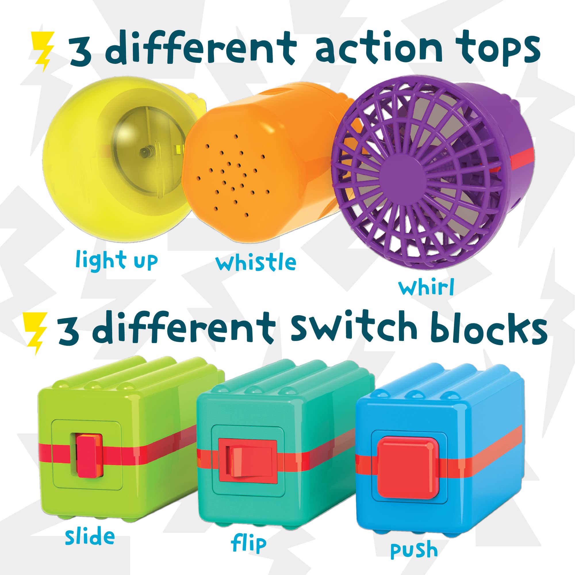 MindWare Start-Up Circuits action-top powers a lively demonstration of circuit action.