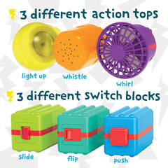 MindWare Start-Up Circuits action-top powers a lively demonstration of circuit action.