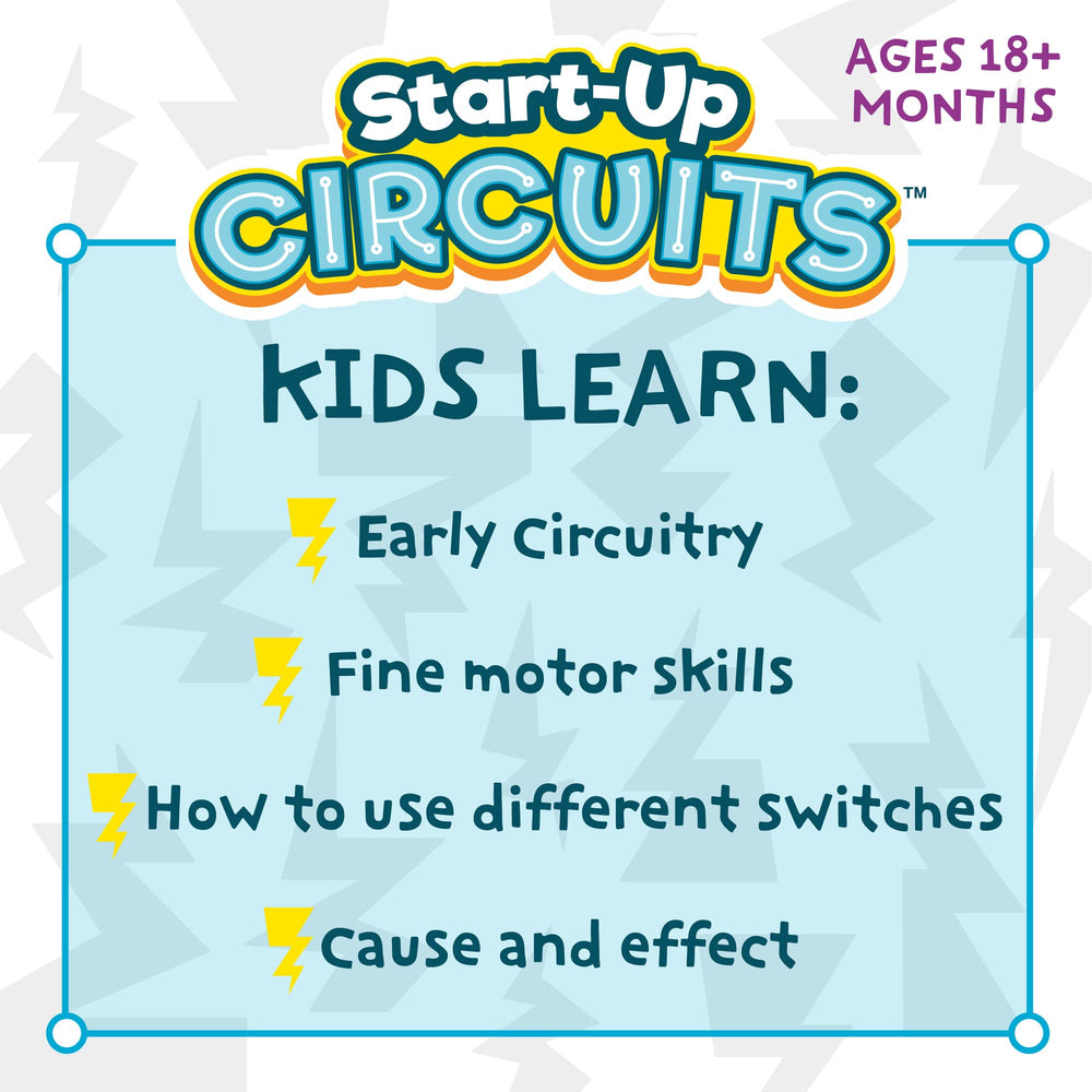 MindWare Start-Up Circuits switch-block demonstrates circuit flow in a kid-friendly setup.