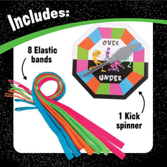 MindWare Twangled game spinner action shows players following prompts to twist