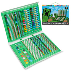 Minecraft colored pencils art set helps kids create vibrant sketches on the go