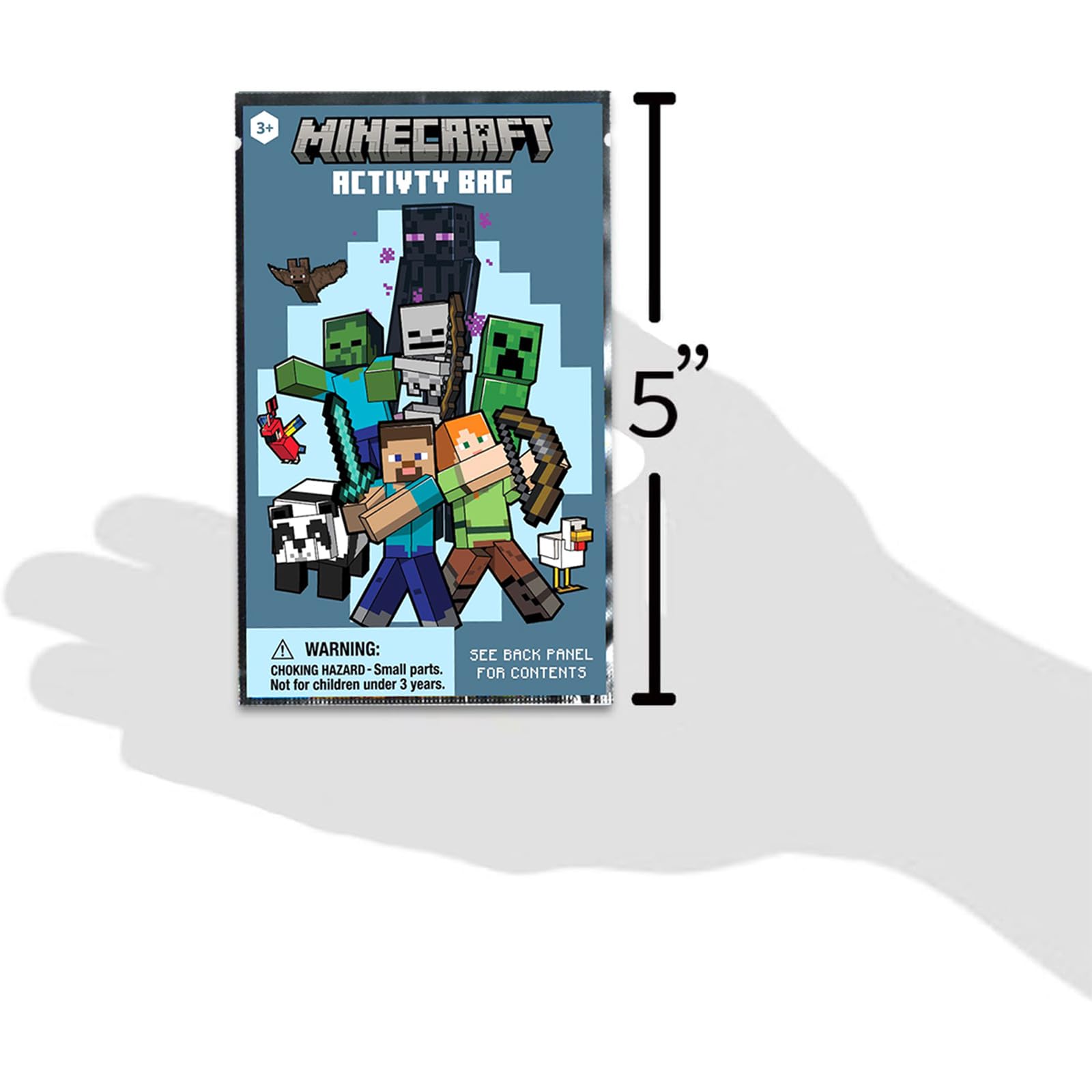 Minecraft coloring books and stickers set for creative party activities.