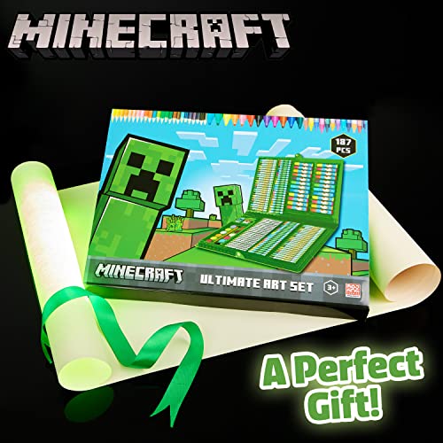 Minecraft coloring pencils 24-pack supports versatile shading and textures