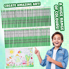 Minecraft Colouring Pencils Set 72 child colouring creative play away from screens.