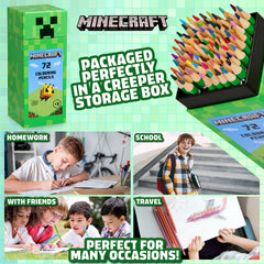Minecraft Colouring Pencils Set 72 official merch boosts fan engagement.