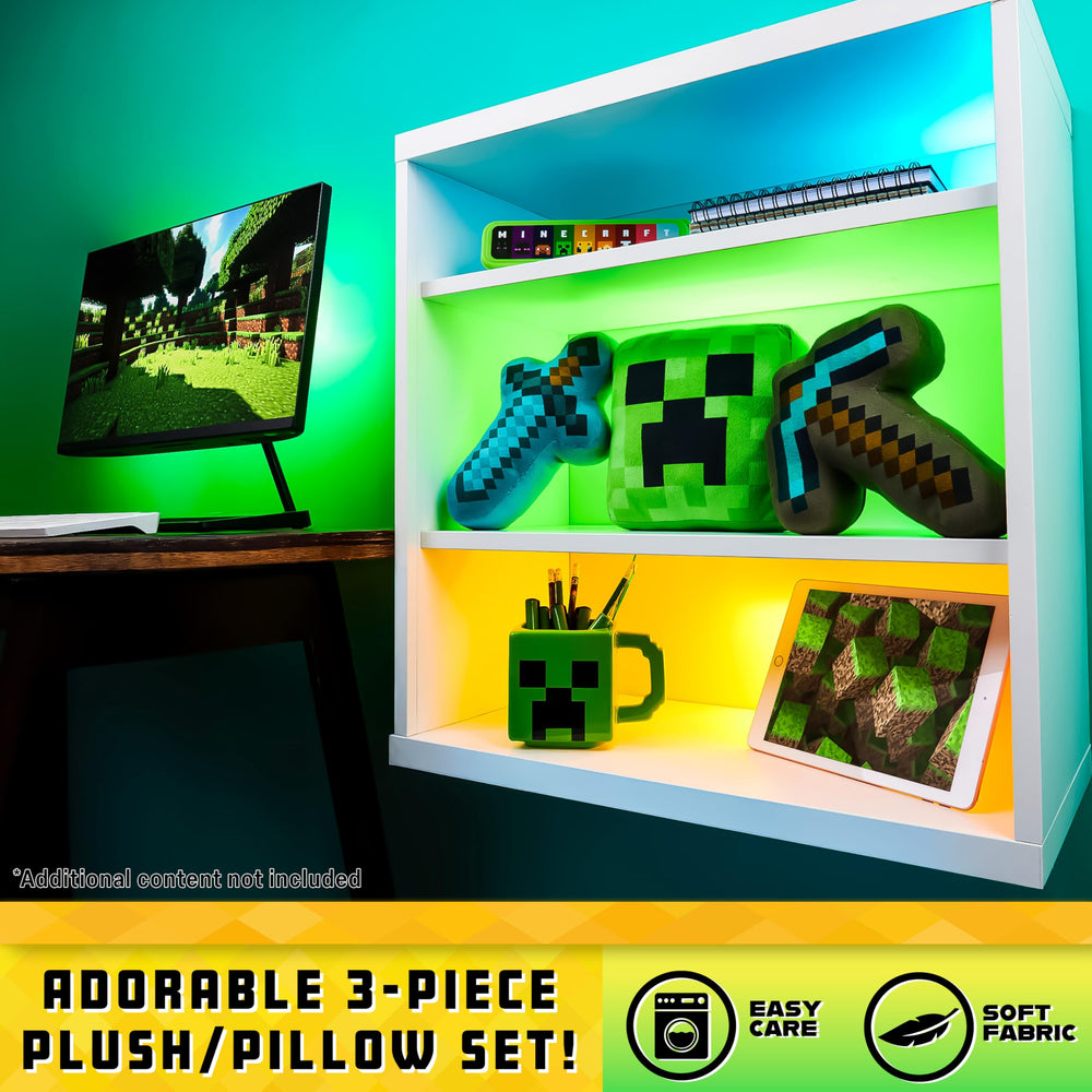 Minecraft Axe plush in action pose, great for game-inspired role play