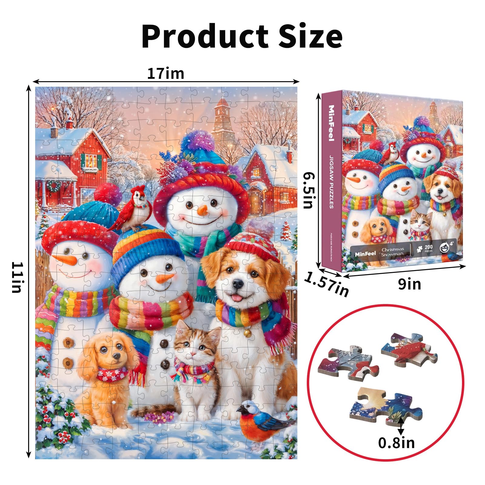 MinFeel puzzle piece closeup helps kids inspect shapes for better recognition
