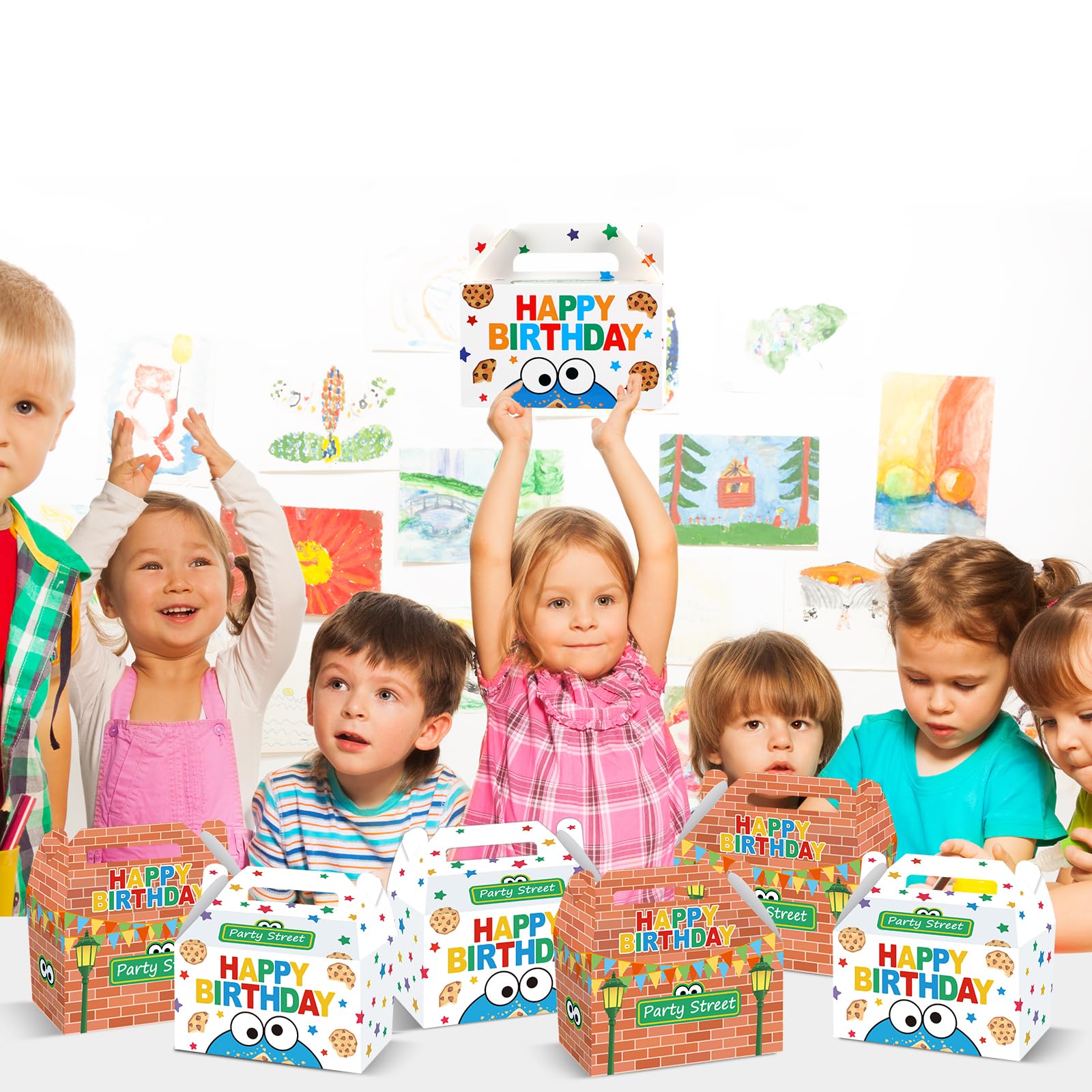 MinFyberd colorful gift boxes enhance party decor and take-home memories