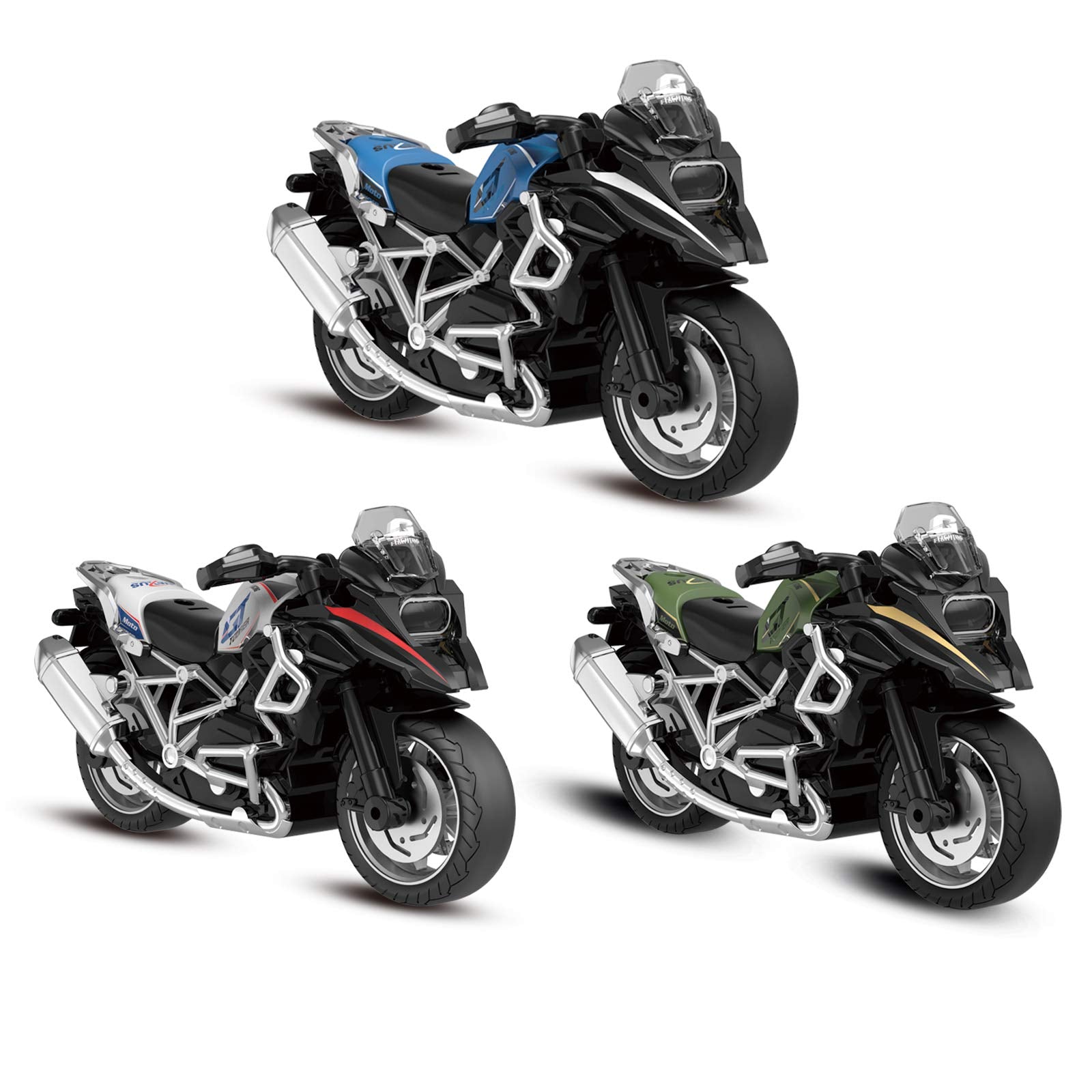 MING YING 66 kid-friendly motorcycle toy white close-up emphasizes safe materials.