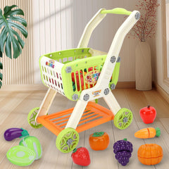 Ming You 2-in-1 shopping cart converts to a basket for versatile play.