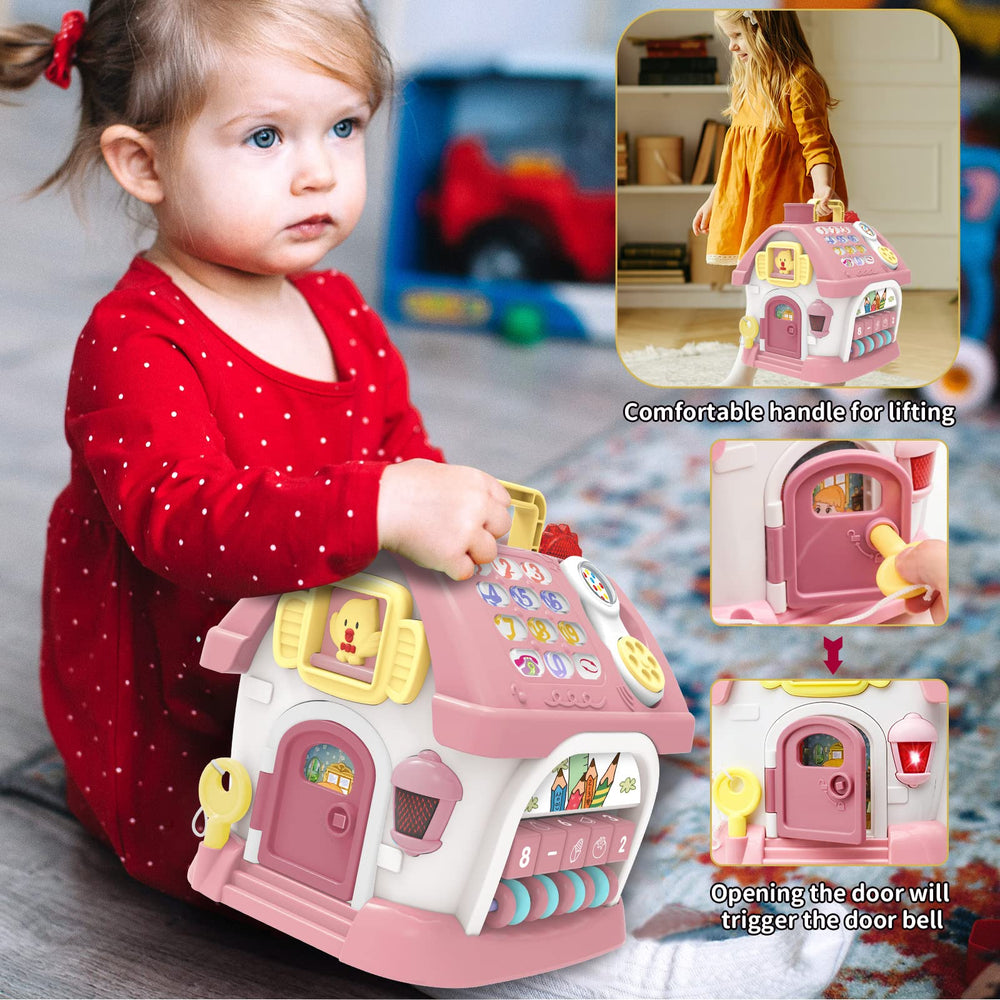 Ming You Learning House features rounded edges for safe toddler play.
