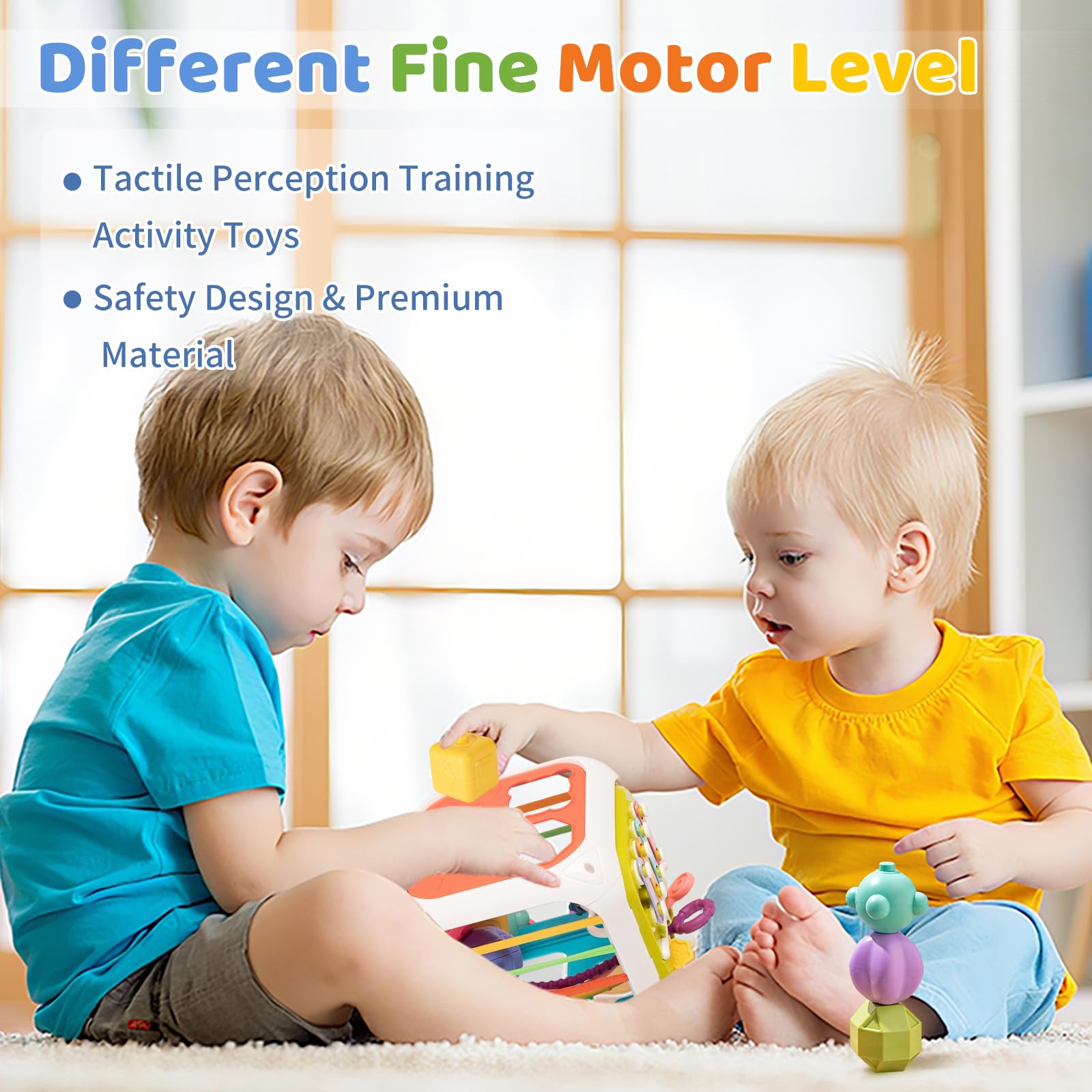 MINGKIDS elastic rope sensory activity fosters fine motor skills during everyday play