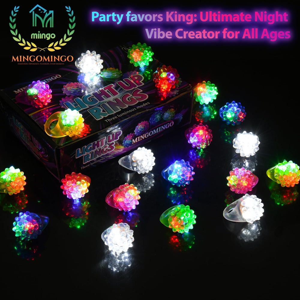 MINGOMINGO LED rings 1.6-inch size fits small fingers easily