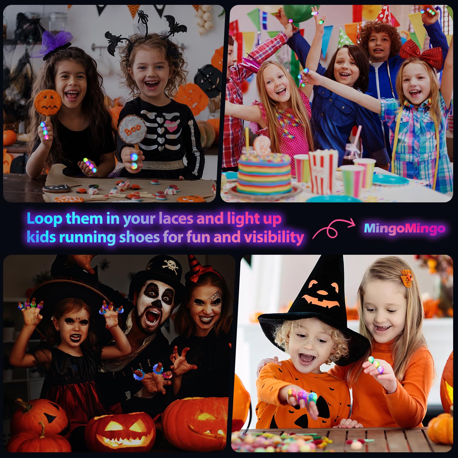 MINGOMINGO LED rings ideal as Easter, Valentine, or treasure box prizes