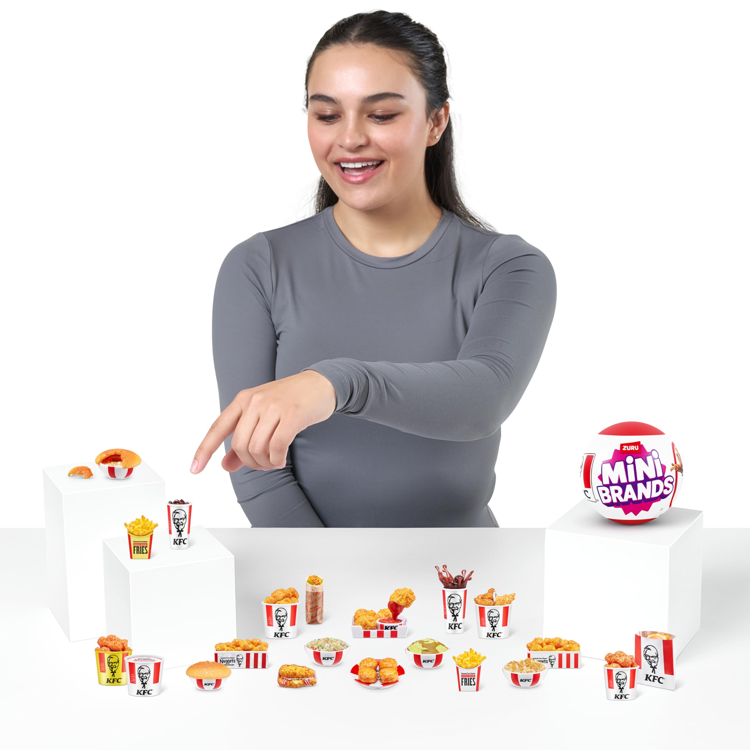 Mini Brands KFC capsule halves, easy unboxing with less mess and more minis.