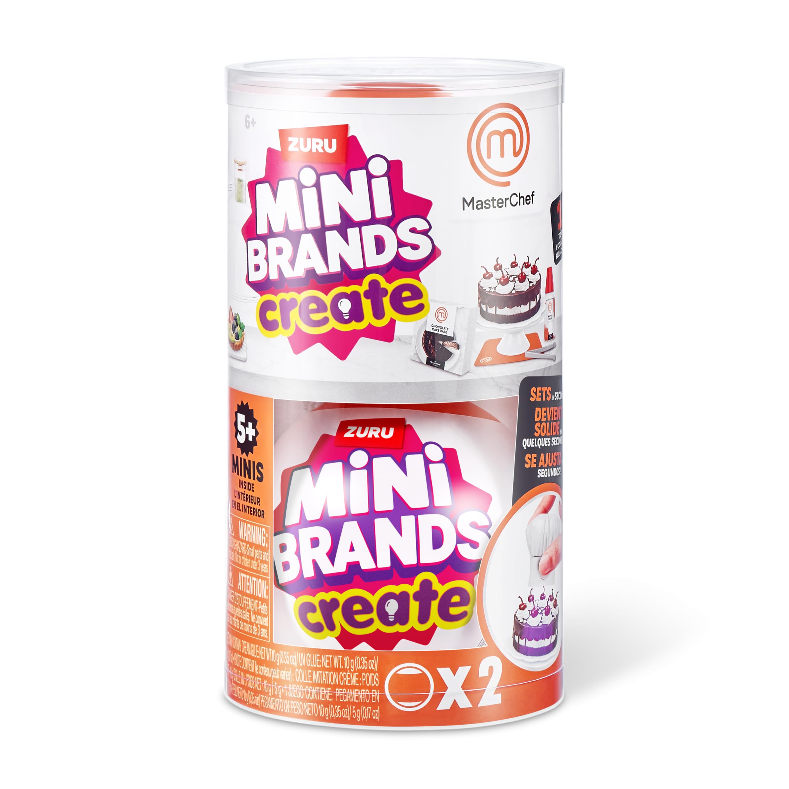 Mini Brands Master Chef Series 1 chocolate cake mini-dish for pretend baking