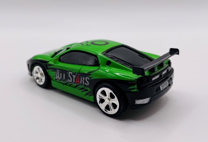 Mini RC 1:58 scale 2.4G remote supports multiplayer play with multiple cars.