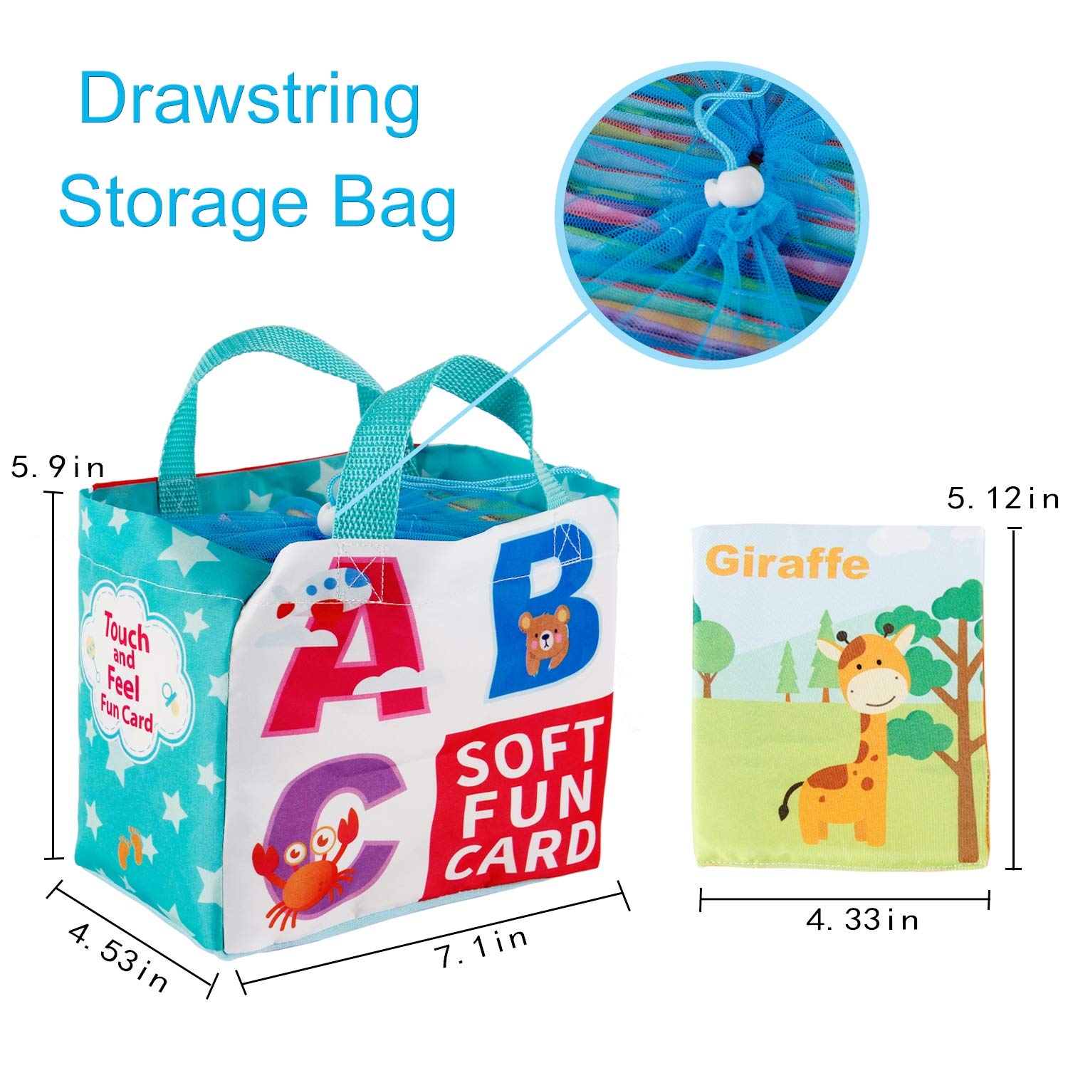 Mini Tudou alphabet cards suitable for indoor and outdoor learning and travel