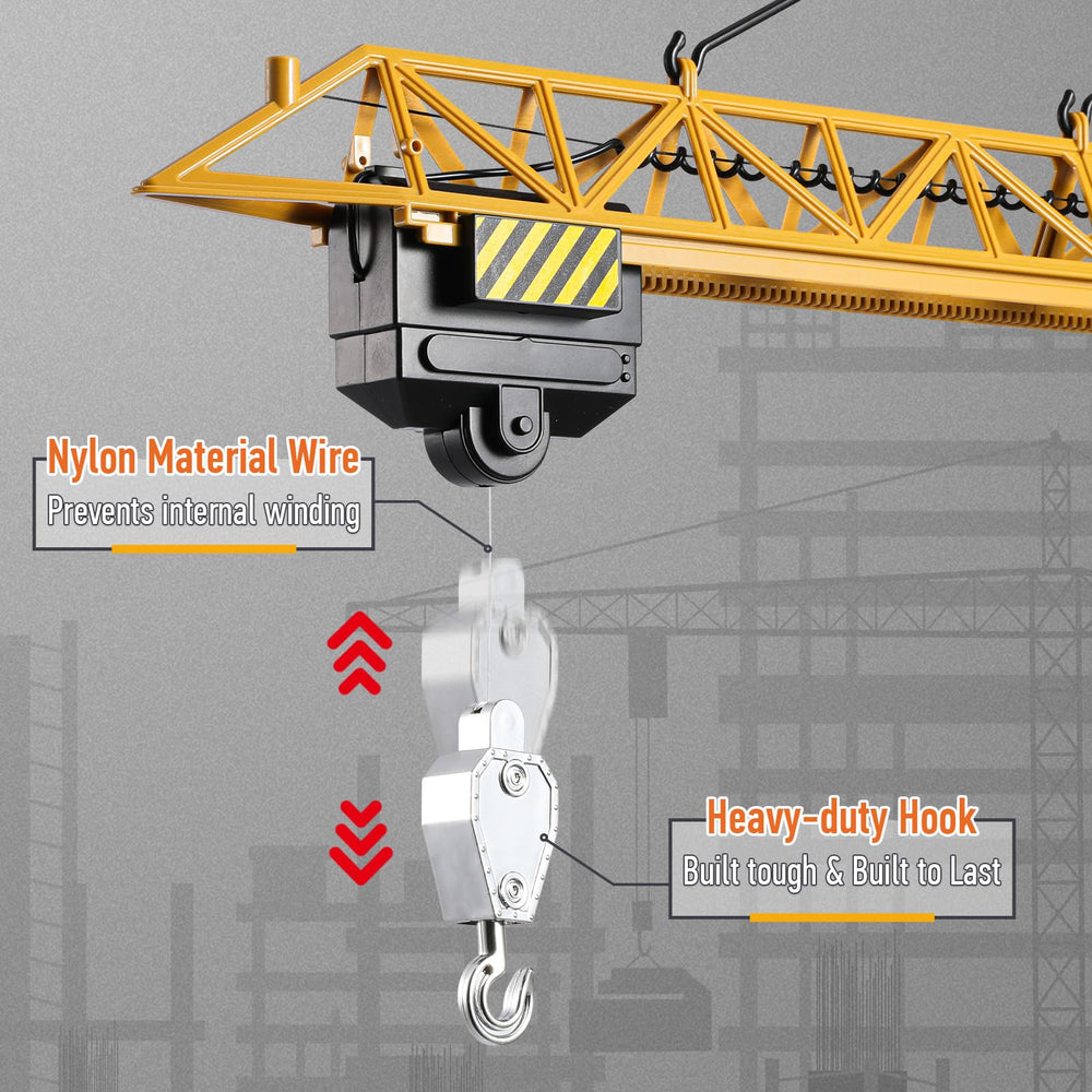 Mini Tudou crane battery pack powers extended play sessions.